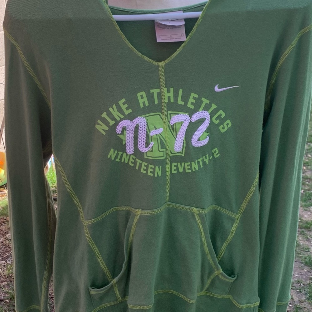Nike Athletic Dept Green Hoodie Women's Size L